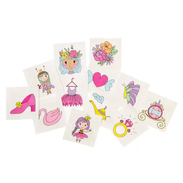 Tattoos Prinses, 12st. Direct Verzonden