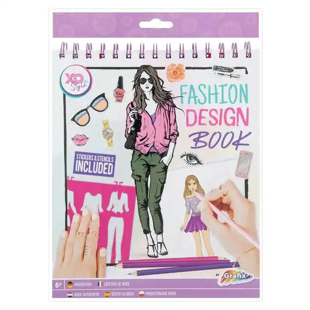 Fashion Design Stickerboek + Stencils Bestel Nu