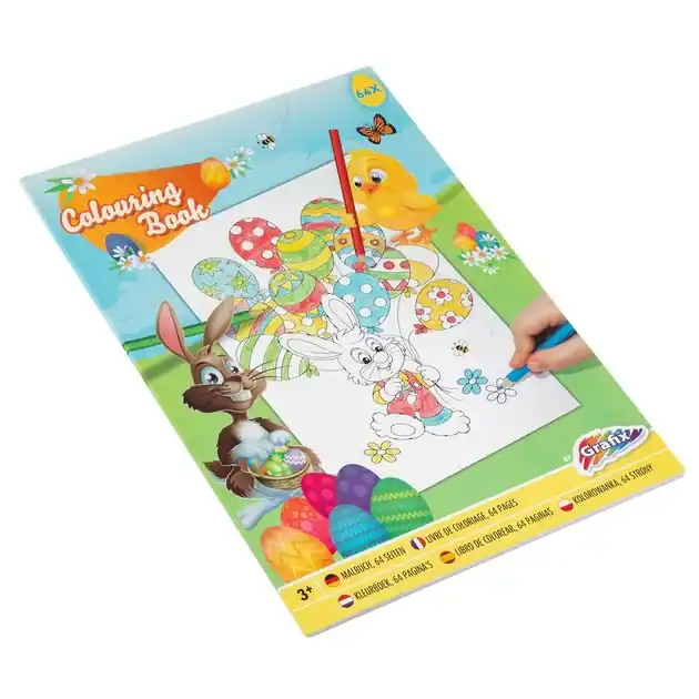 Kleurboek Pasen A4, 64pag. Gratis Retour