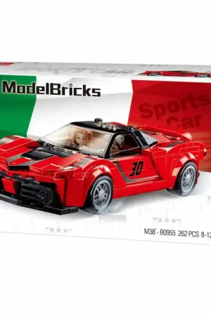 Voordeelprijs Sluban Italiaanse Supercar Rood - 262dlg.