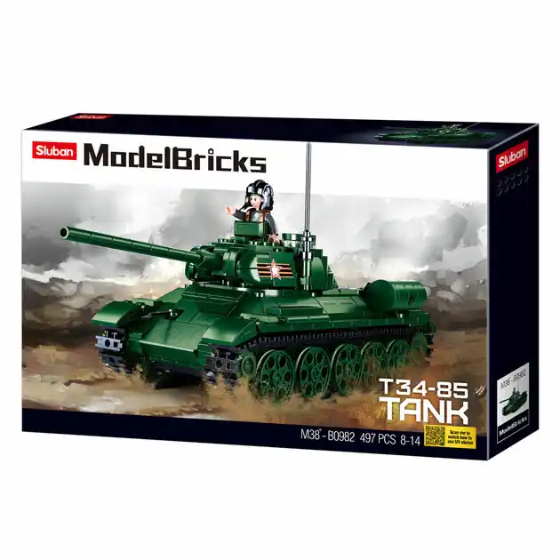 Must-Have Sluban Medium Tank Groen - 497dlg.