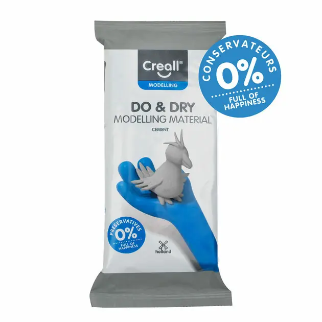 Gratis Retour Creall Do&Dry Boetseerklei Conserveringsvrij Cement, 500gr.