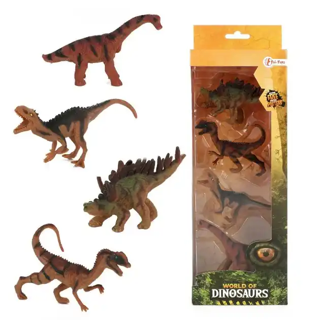 World of Dinosaurs Dinosaurussen, 4st. Snelle Levering