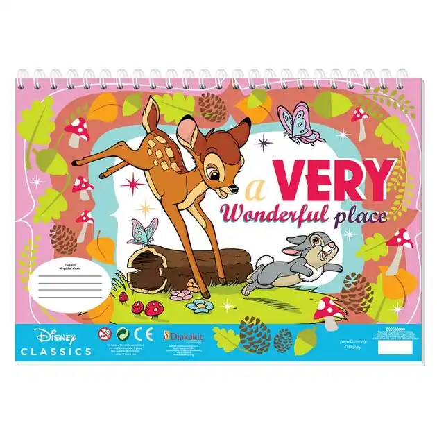 Bambi Kleurplaten met Stencil en Stickervel Tijdelijk Beschikbaar