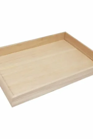 Betrouwbaar Dienblad Klein Paulownia Hout, 24x15,5cm