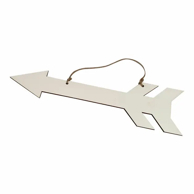 Houten Pijl met Hanger Triplex, 38cm Meest Verkocht