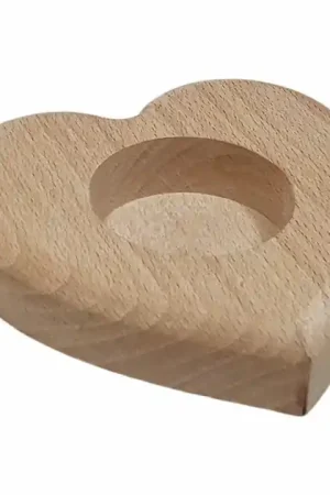 Beste Prijs Beukenhouten Waxinelichthouder Hart