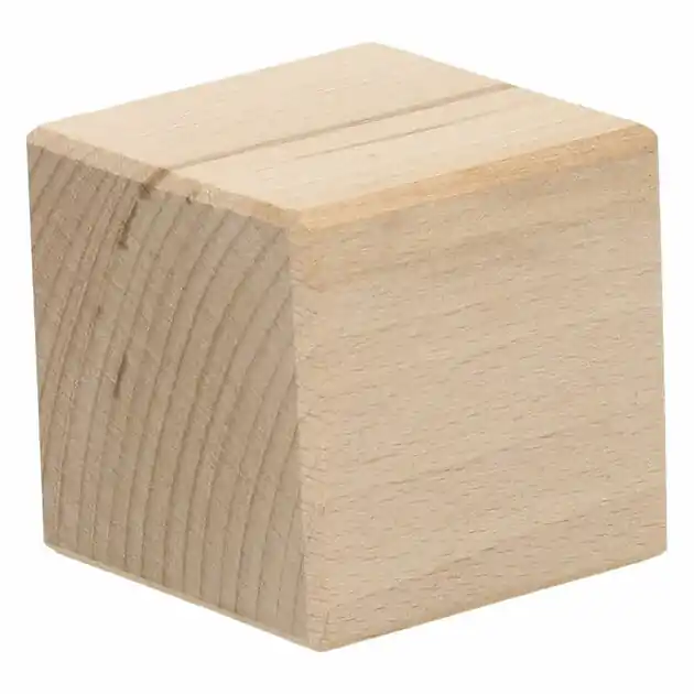 Mijlpaal Blok Hout, 5,6cm Laatste Versie
