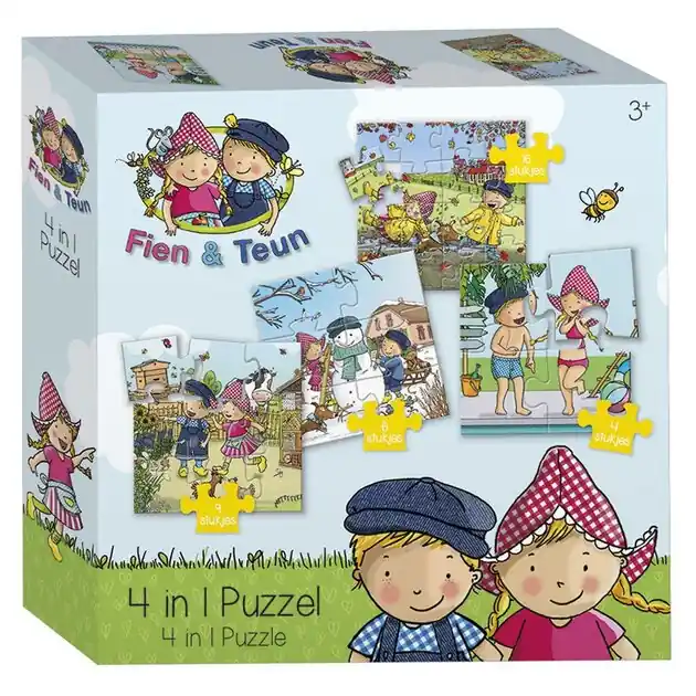 Fien & Teun Puzzel 4in1 Fabrieksprijs