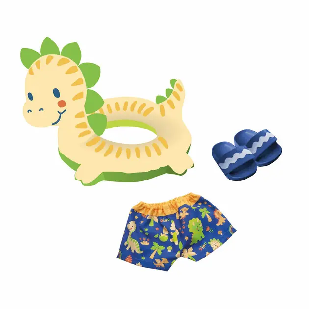 Poppen Zwemset Dino, 35-45 cm Snelle Levering