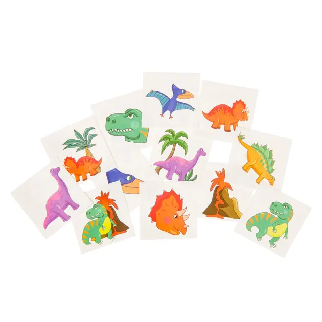 Tattoos Dinosaurus, 12st. Express Levering
