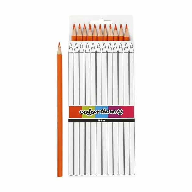 Seizoensaanbieding Driehoekige Kleurpotloden - Oranje, 12st.