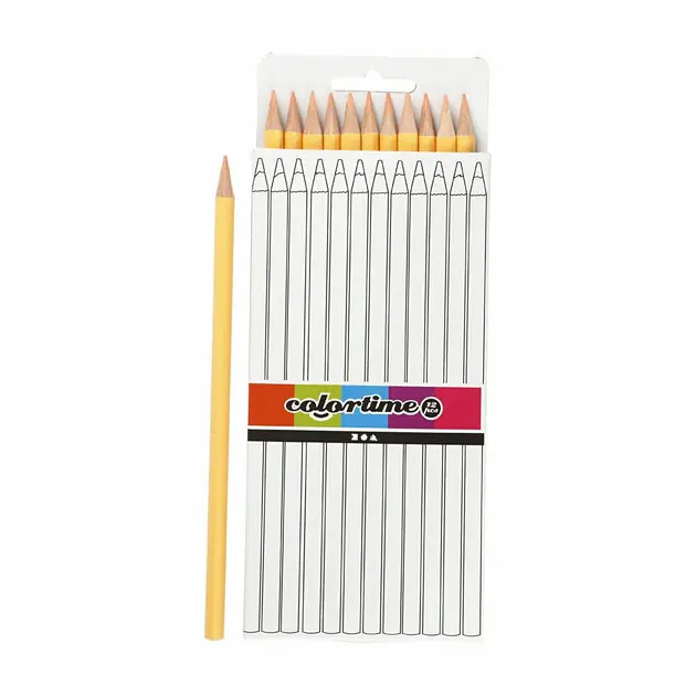 Driehoekige Kleurpotloden - Huidskleur, 12st. Koop Online