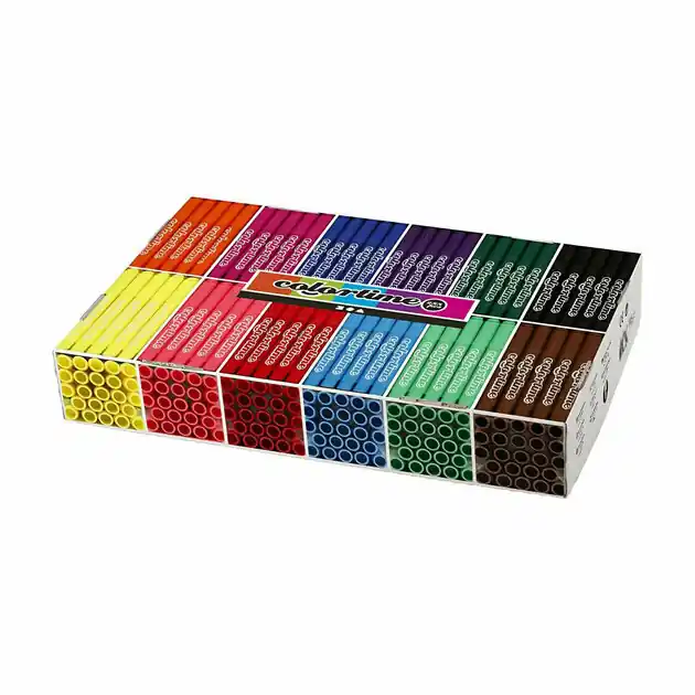 Veilige Betaling Grootverpakking met 12x24 Gekleurde Jumbo Stiften