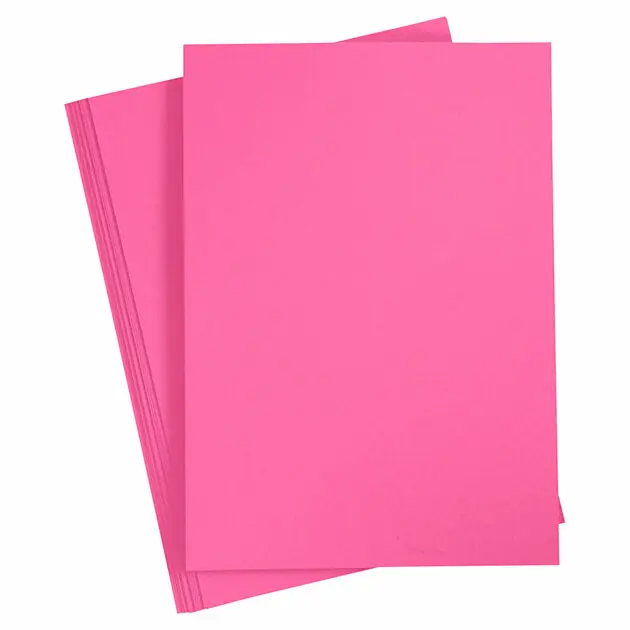 Uitverkoop Gekleurd Karton Roze A4, 20 vel