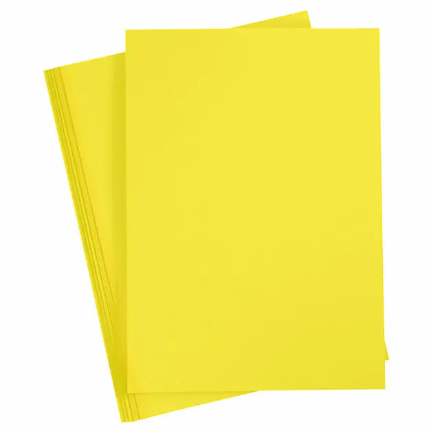 Beperkte Voorraad Gekleurd Karton Sun Yellow A4, 20 vel