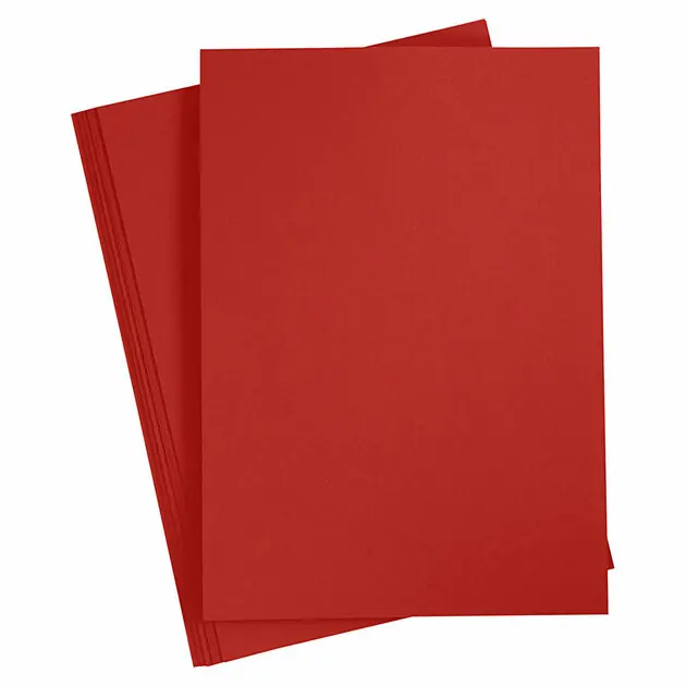Actieprijs Gekleurd Karton Bordeaux A4, 20 vel