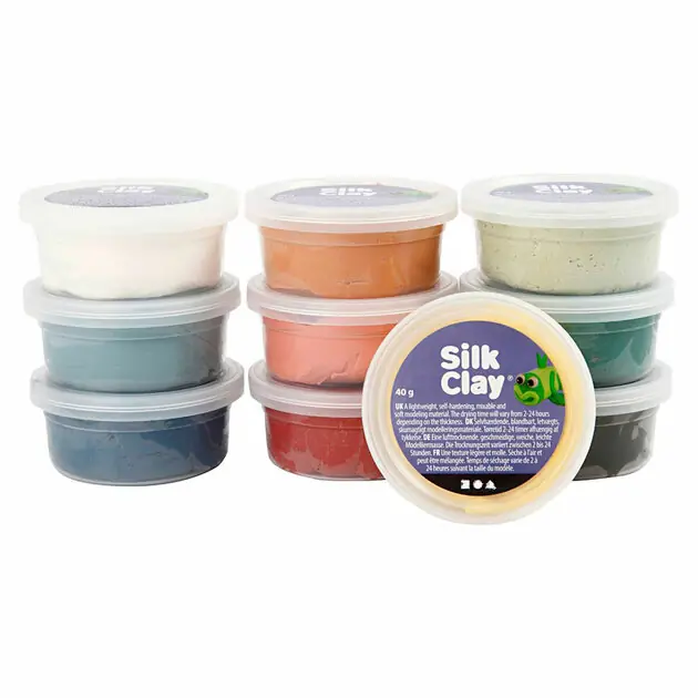 Tijdelijk Beschikbaar Silk Clay, Pastelkleuren, 10dlg.