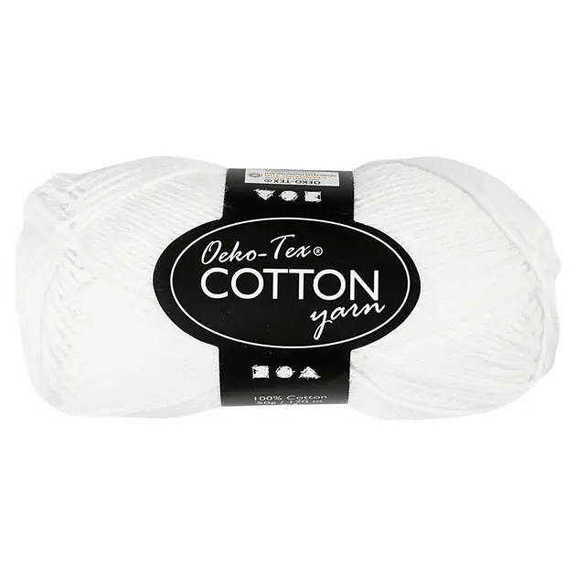 Beperkt Aanbod Katoengaren, Wit, 50gr, 170m