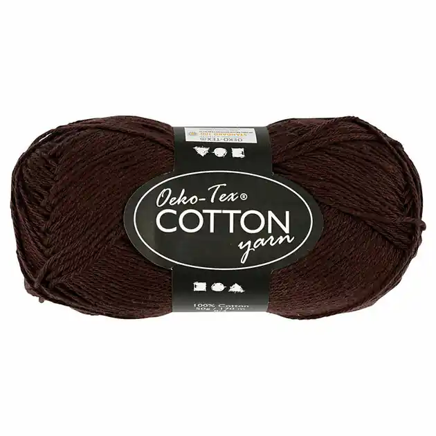 Aanbieding Katoengaren, Donkerbruin, 50gr, 170m