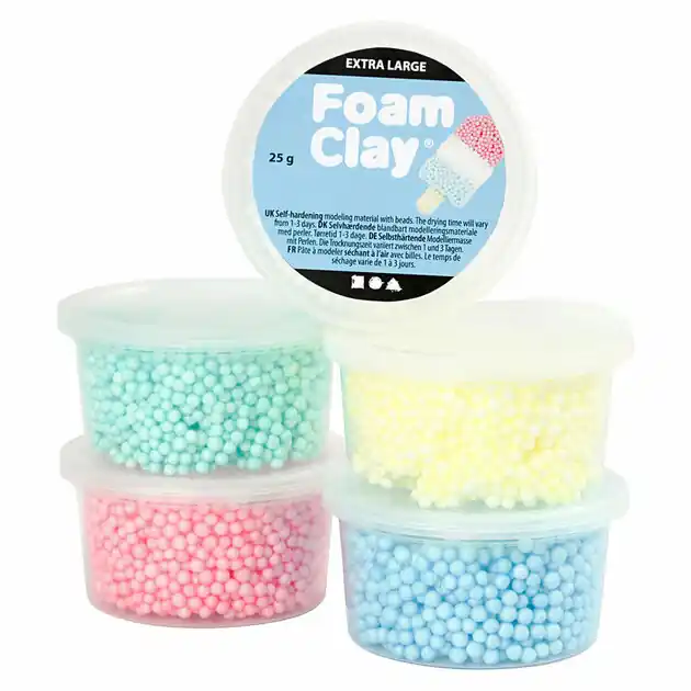 Foam Clay Extra Large, 5 Kleuren Must-Have