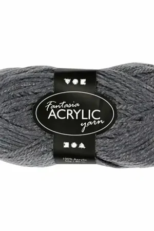 Acrylgaren, Grijs, 50gr, 80m Lage Prijs