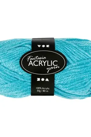 Acrylgaren, Turqoise, 50gr, 80m Speciale Aanbieding