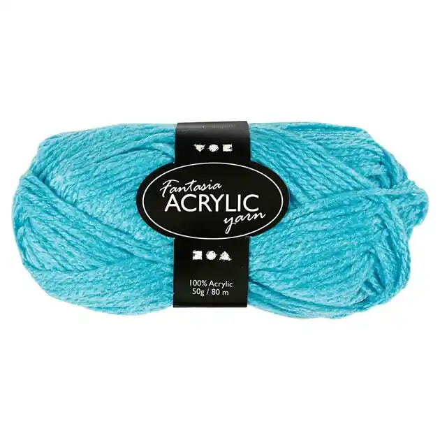 Acrylgaren, Turqoise, 50gr, 80m Speciale Aanbieding