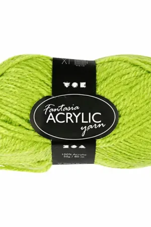Acrylgaren, Lichtgroen, 50gr, 80m Beperkte Voorraad