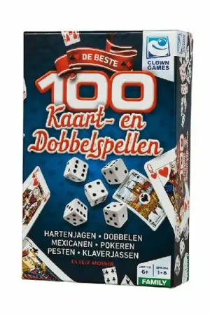 Shop Nu Clown Games 100 Kaart en Dobbel Spellen