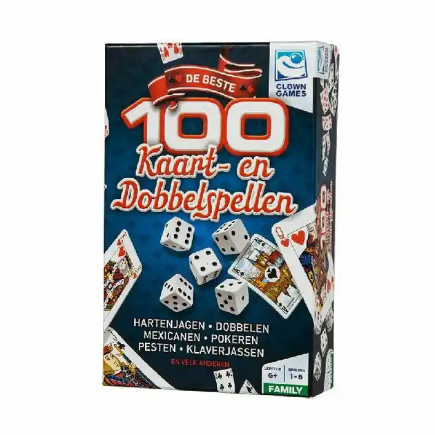 Shop Nu Clown Games 100 Kaart en Dobbel Spellen