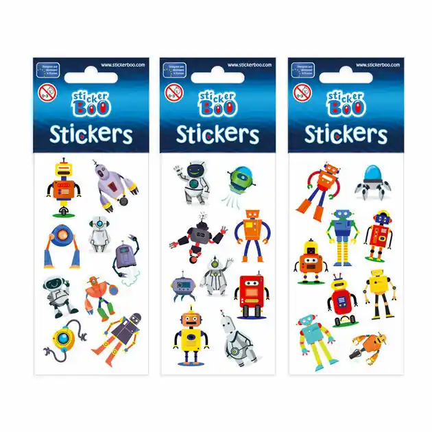 Stickervel Robots Shop Nu