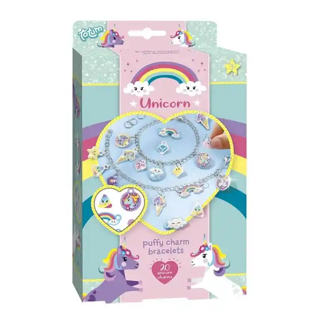Koop Online Totum Eenhoorn - Puffy Bedelarmbandjes