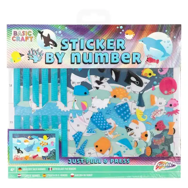 Op = Op Stickeren op Nummer - Onderwaterwereld
