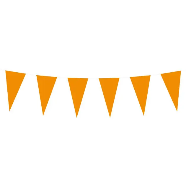 Papieren Vlaggenlijn Oranje, 10mtr. Bestel Nu