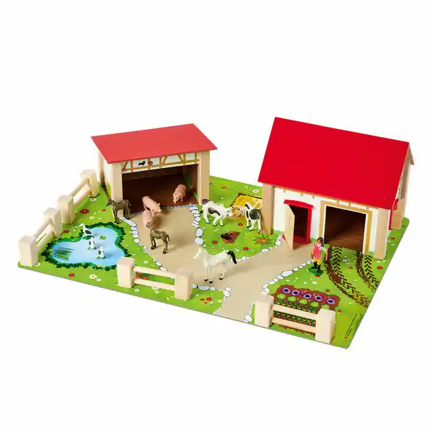 Eichhorn Houten Boerderij met Accessoires, 20dlg. Nu Kopen