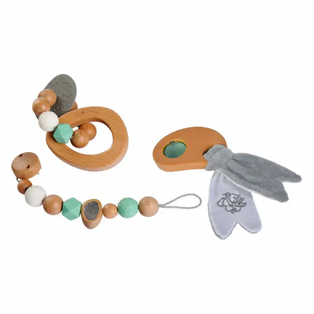 Laatste Kans Eichhorn Baby Pure Houten Cadeauset, 3dlg.