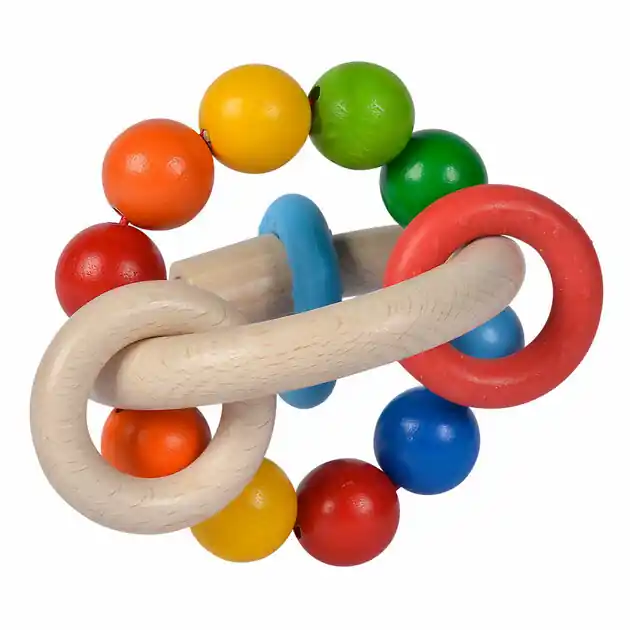 Snelle Levering Eichhorn Baby Houten Grijpring 3D