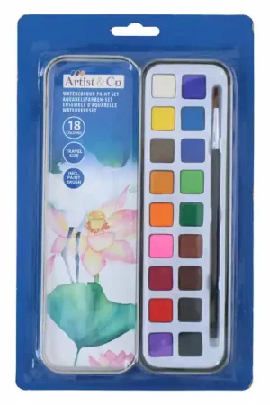 Waterverf Set, 19dlg. Op = Op