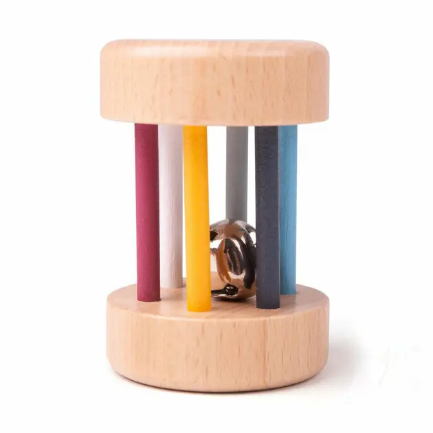 Betrouwbaar Bigjigs Houten Rol Rammelaar, 100% FSC