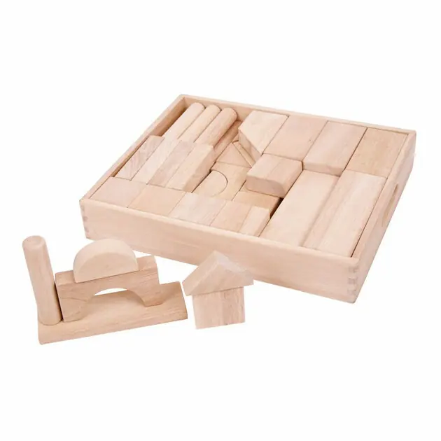 Hoge Kwaliteit Bigjigs Grote Houten Bouwblokken Set