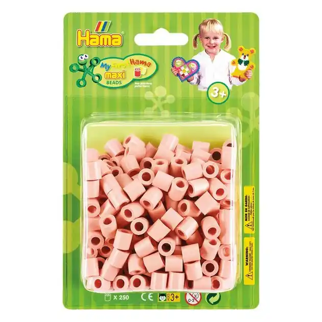 Hama Maxi Strijkkralen Mat Roze, 250st. Populair