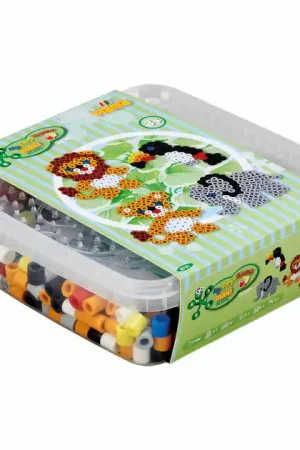 Hama Maxi Strijkkralenset - Wilde Dieren, 600st. Bestel Nu