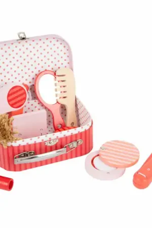 Weekendaanbieding Small Foot - Houten Retro Speel Make-up in Koffer
