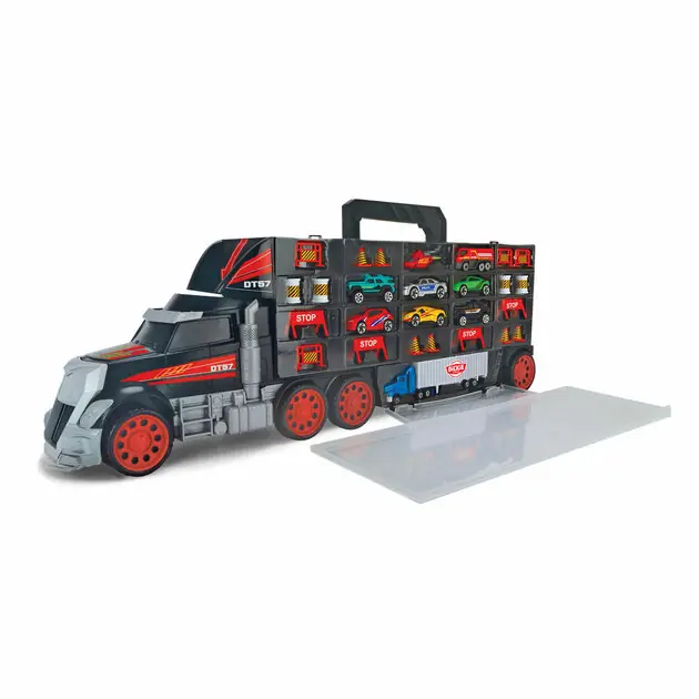 Dickie Vrachtwagen/opbergkoffer met Auto's Premium