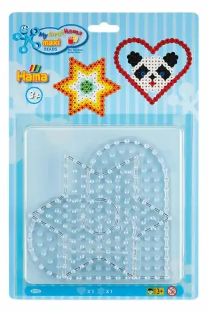 Hama Maxi Strijkkralenbordjes Hart en Ster Speciale Aanbieding