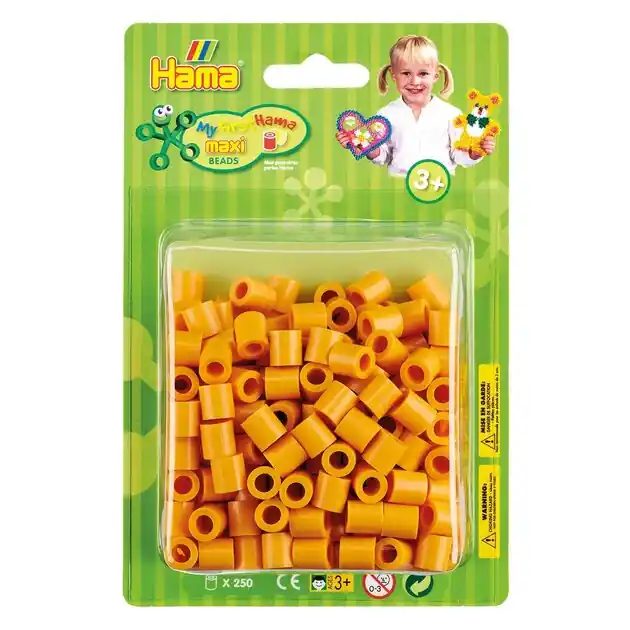 Hama Maxi Strijkkralen Teddybeer Bruin, 250st. Speciale Aanbieding