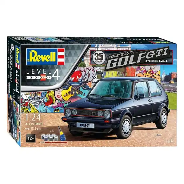 Nieuw Revell Gift Set Volkswagen Golf GTI Pirelli Modelbouw