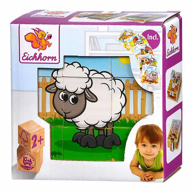Must-Have Eichhorn Houten Blokpuzzel Boerderij