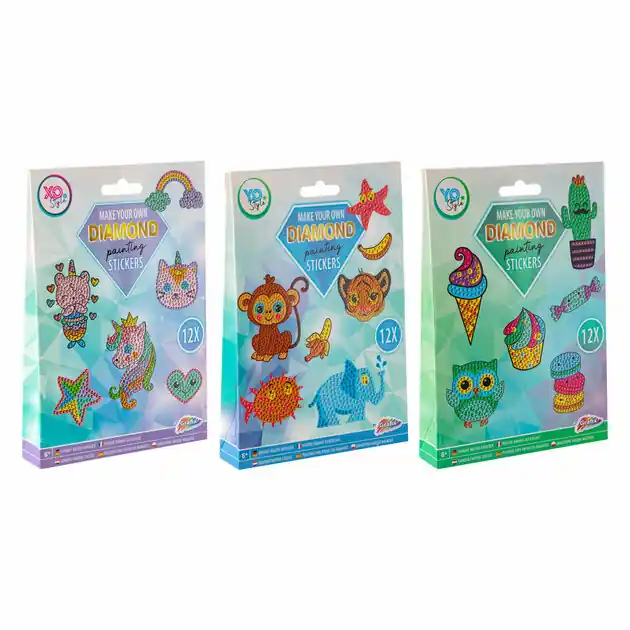 Maak je eigen Diamond Painting Stickers, 12dlg. Speciale Aanbieding